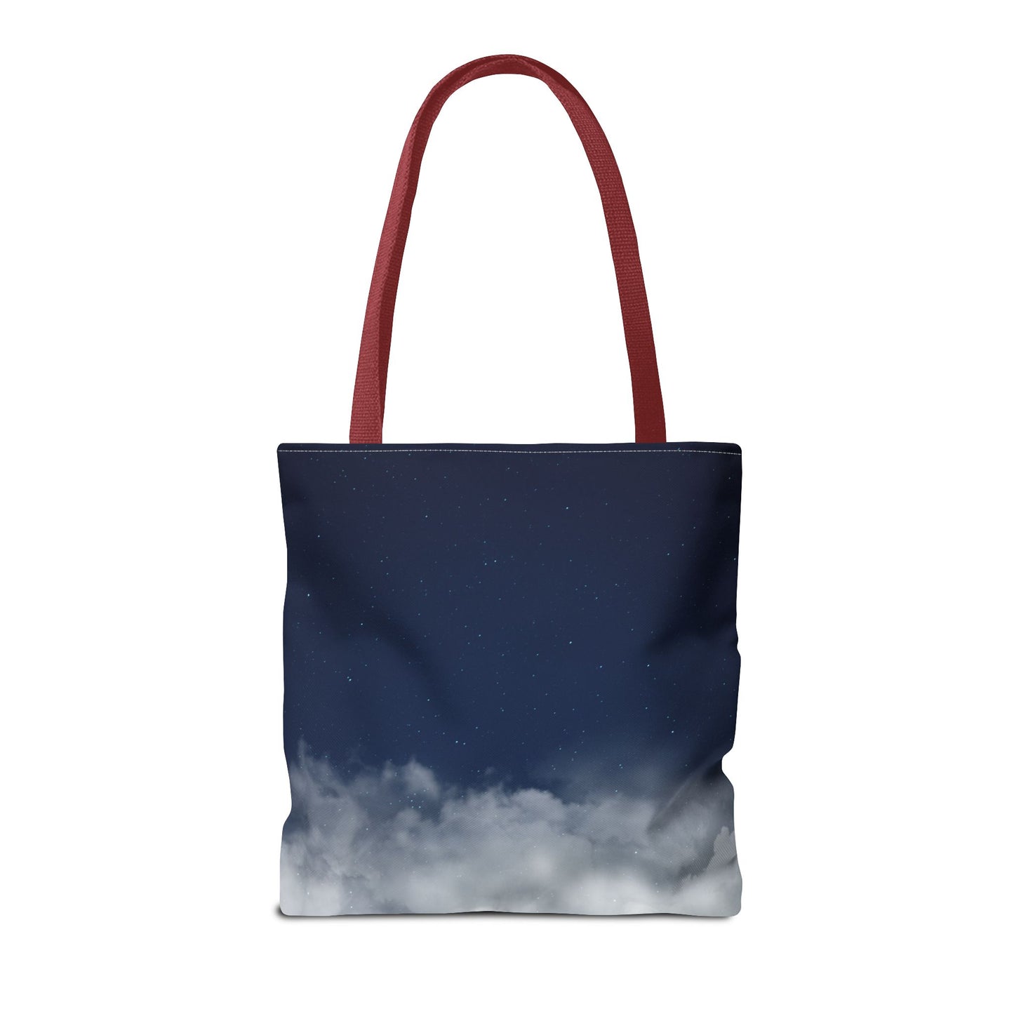 Night Sky Clouds Tote Bag | Starry Navy Ombre - TRV