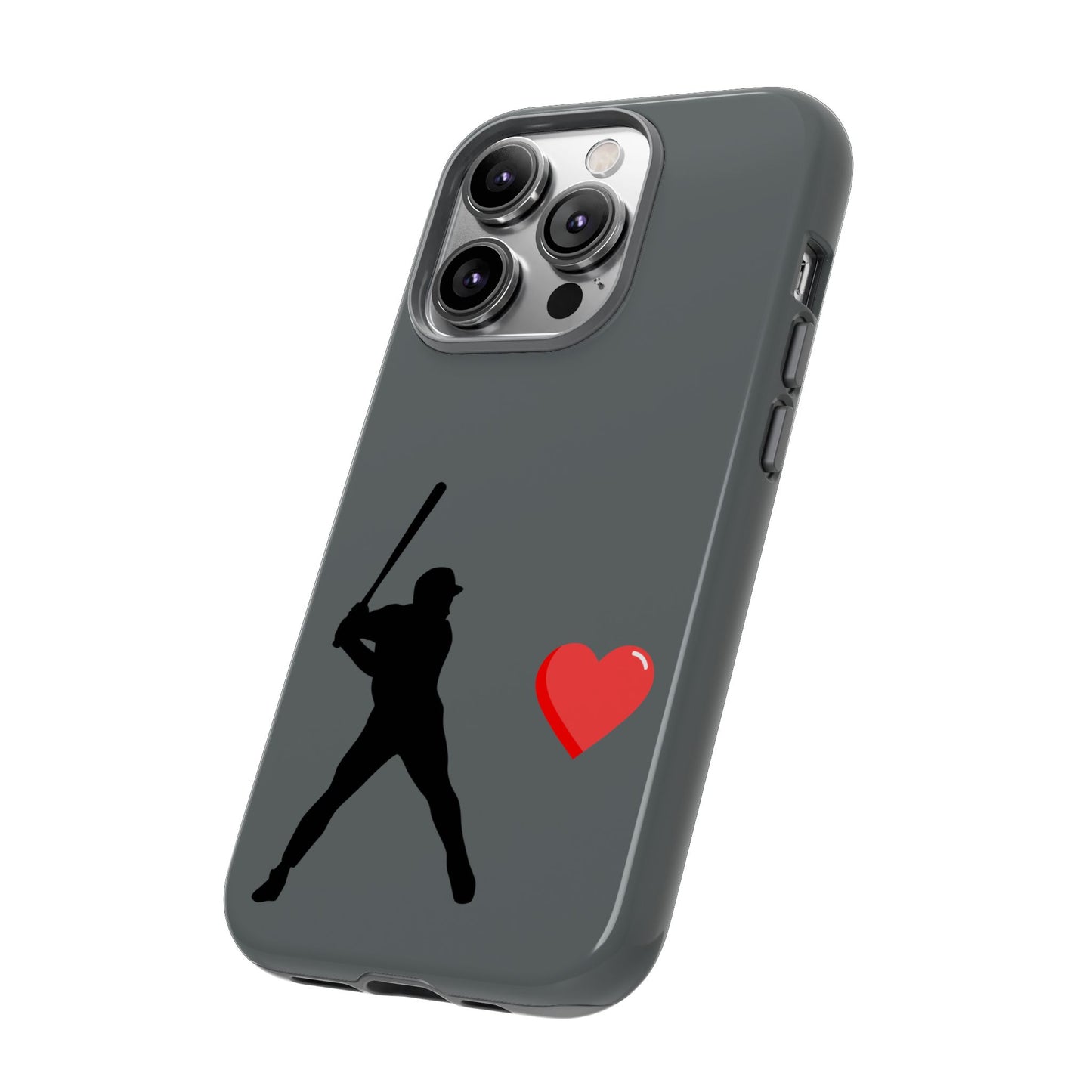 Printify Baseball Love phone case featuring sports-themed design, durable protective cover for fans and sports lovers.