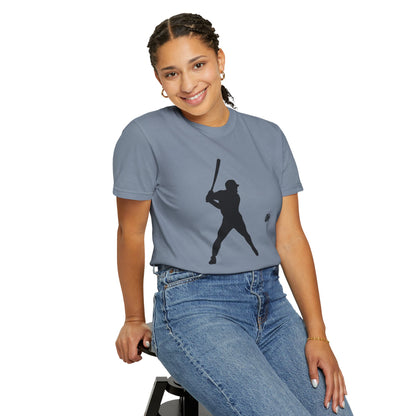 Unisex Baseball Silhouette Tee, Casual Wear, Sports Fan Apparel, Gift for Athletes, Summer Outing Outfit, Soft Cotton Shirt