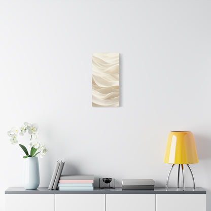 Neutral Abstract Wave Art Matte Canvas