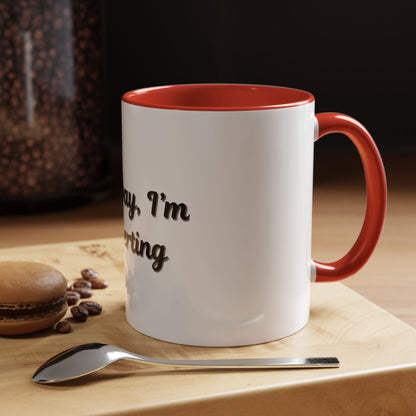 Introvert Coffee Mug - Go Away, I'm Introverting - Black Accent for Relaxing Moments - TRV