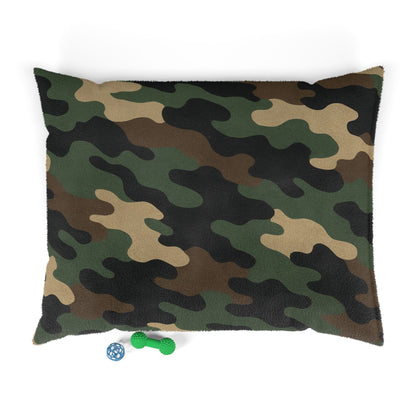 Camouflage Pet Bed — Plush Camo Dog & Cat Cushion