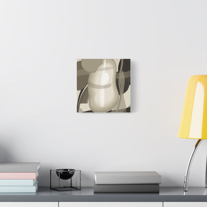 Abstract Neutral Pear Still Life Canvas