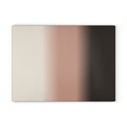 Neutral Gradient Glass Cutting Board | Modern Ombre Kitchen Decor