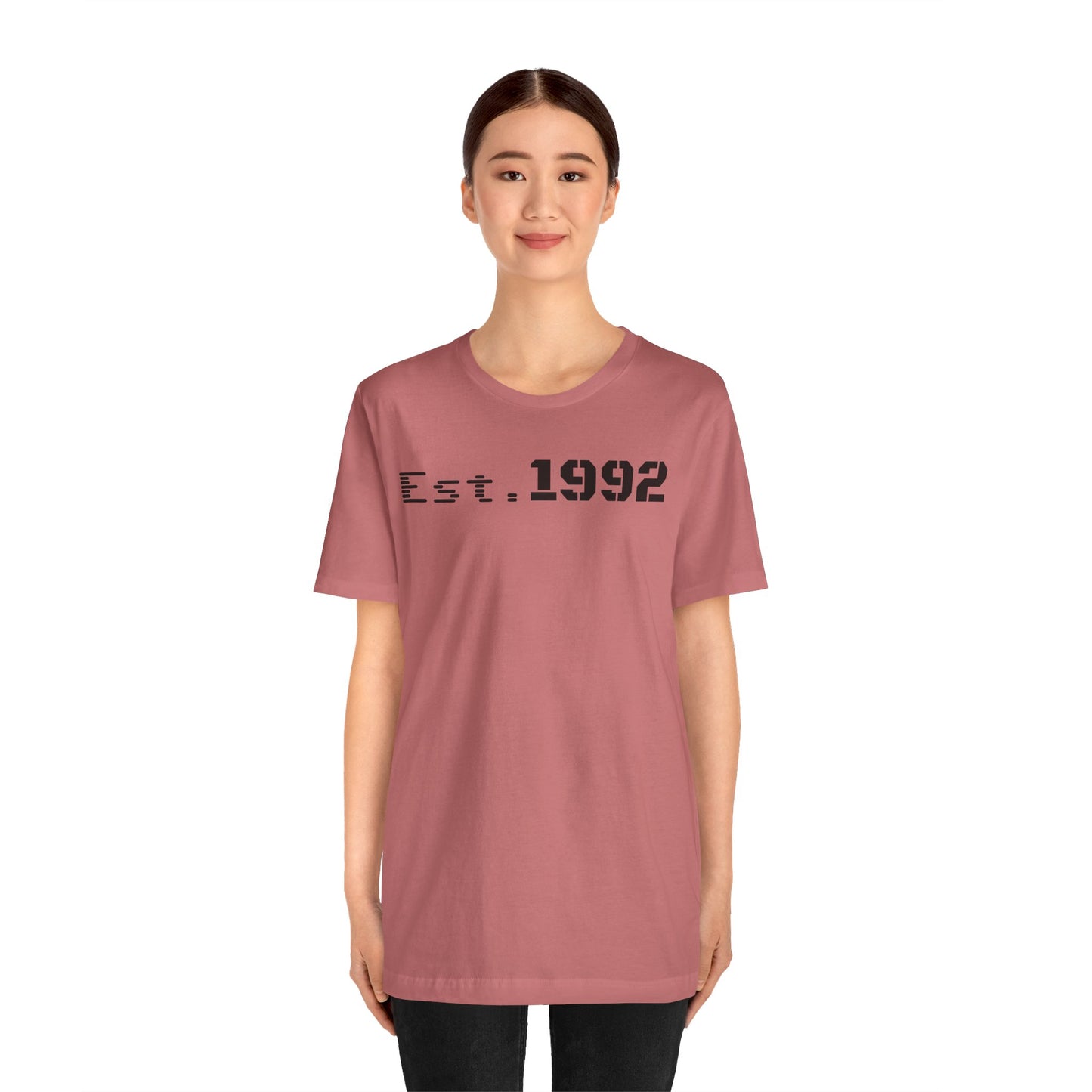 Est. 1992 Short Sleeve Tee - Retro Unisex T-Shirt, Birthday Gift, Vintage Style Shirt, Casual Wear, Trendy Outfit