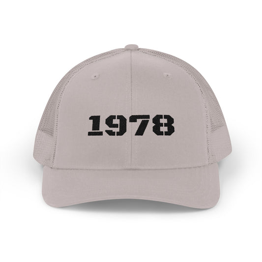 Vintage 1978 Snapback Trucker Cap | Retro Style Hat for 45th Birthday Celebration, Cool Gift for Him or Her, Summer Fashion Accessory - TRV