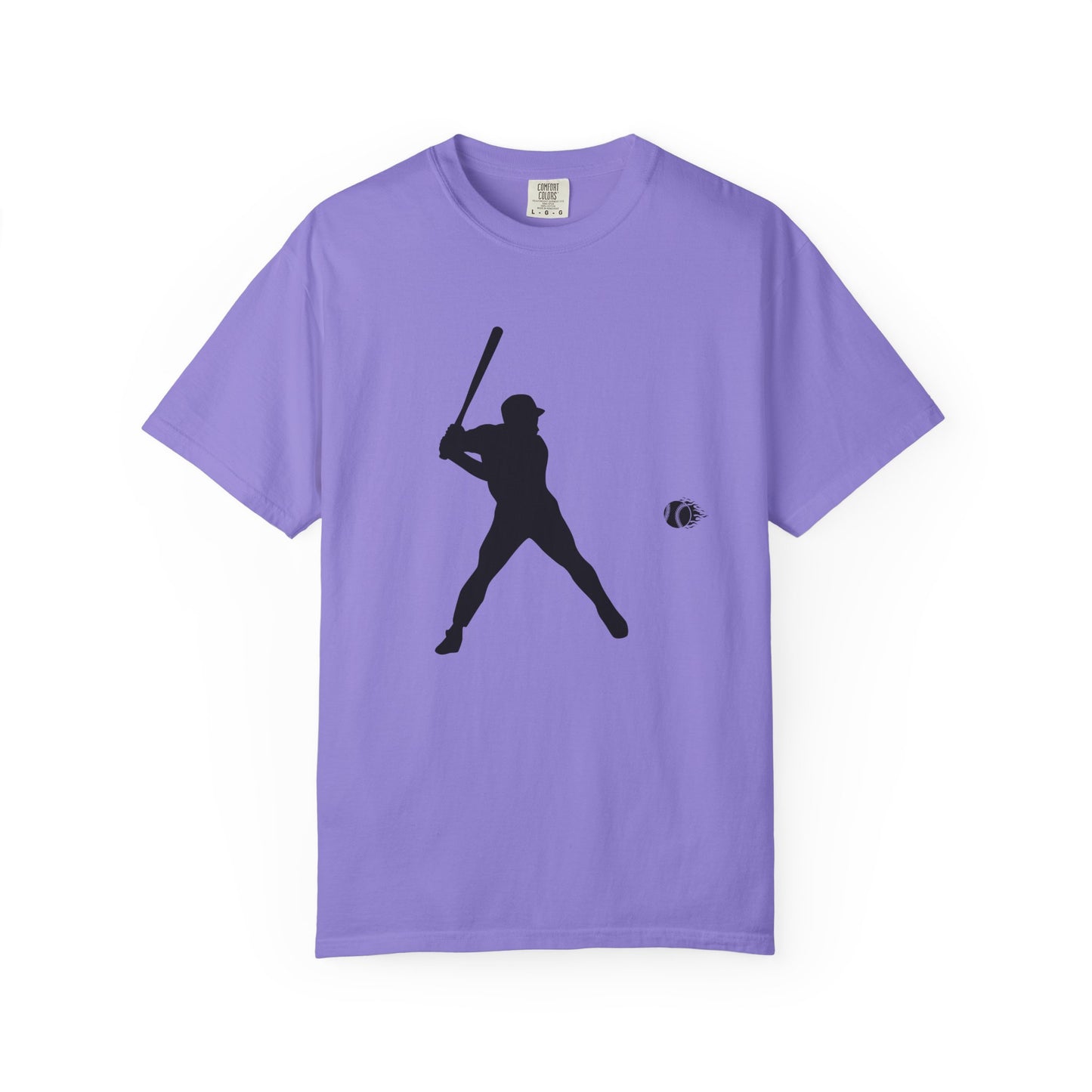 Unisex Baseball Silhouette Tee, Casual Wear, Sports Fan Apparel, Gift for Athletes, Summer Outing Outfit, Soft Cotton Shirt