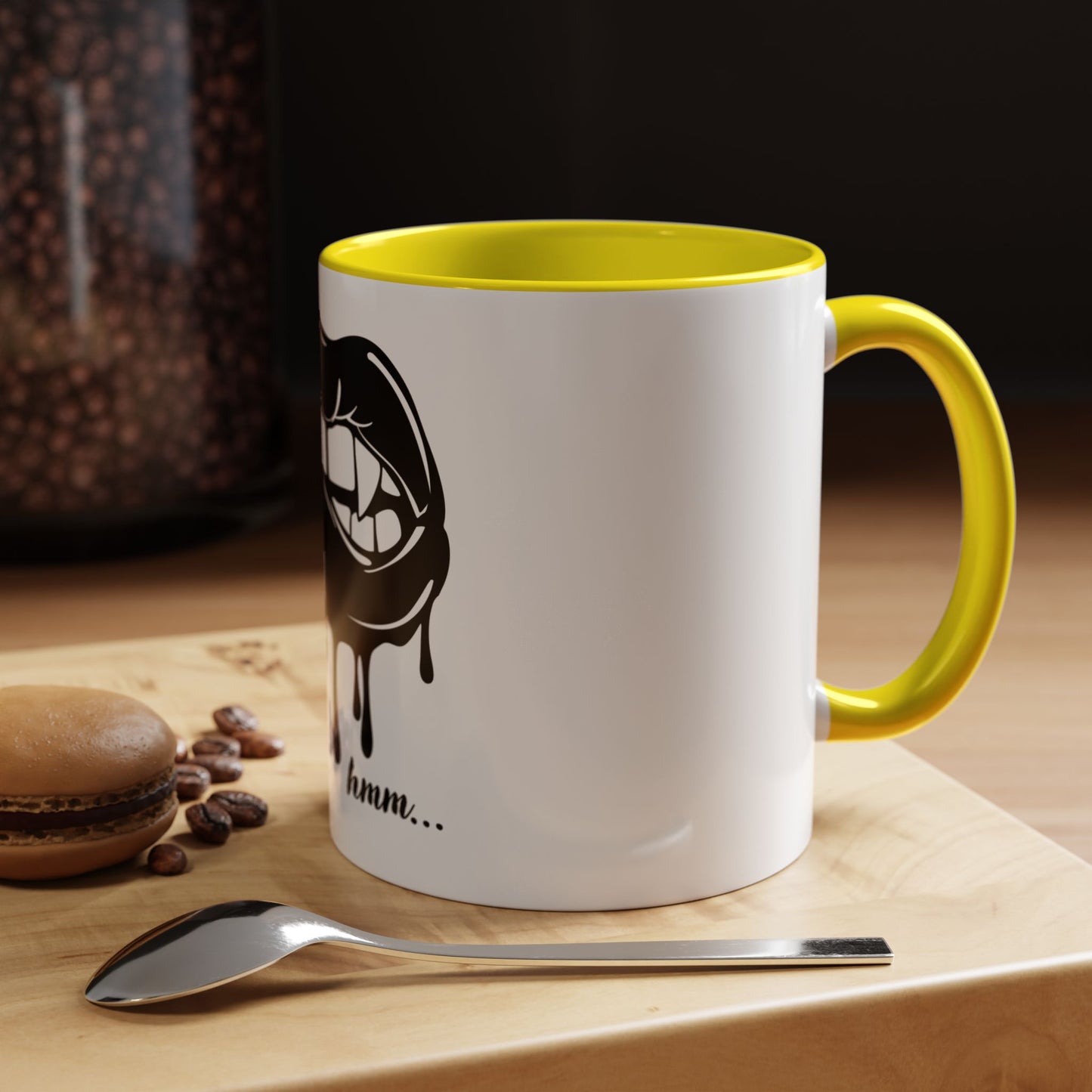 Vampire Lip Accent Coffee Mug - 11oz & 15oz - Unique Halloween Gift - TRV
