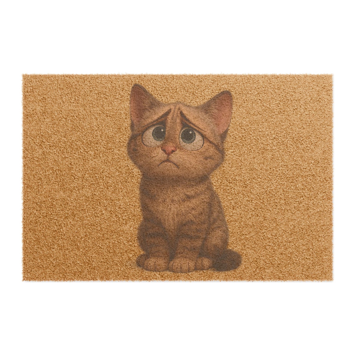 Cute cat doormat from Printify featuring a playful feline design, perfect as a housewarming gift for cat lovers.