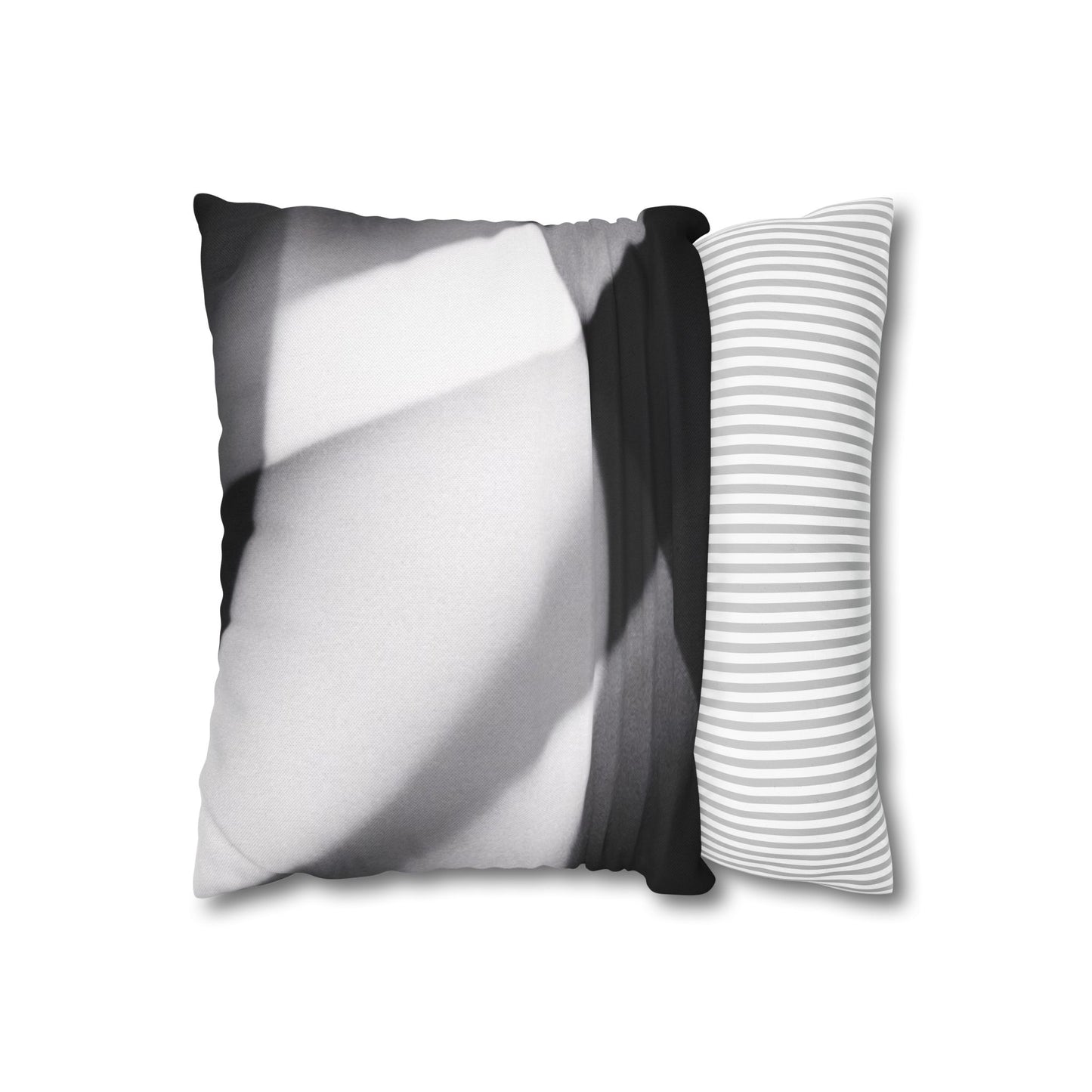 Abstract Black and White Photo Pillowcase, Square Pillowcase