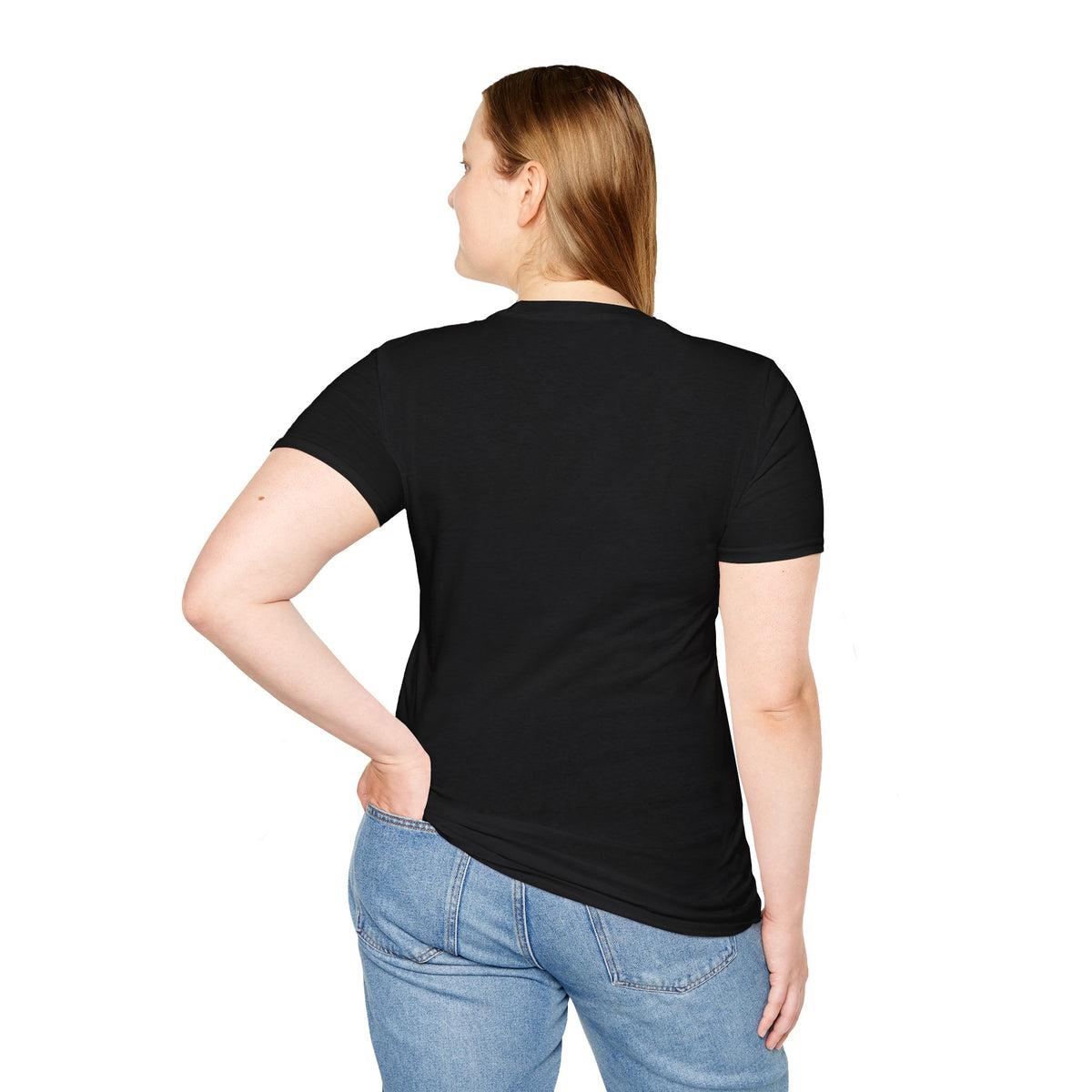 Green alien graphic T-shirt by Printify featuring a humorous UFO design, perfect for sci-fi fans and alien enthusiasts.