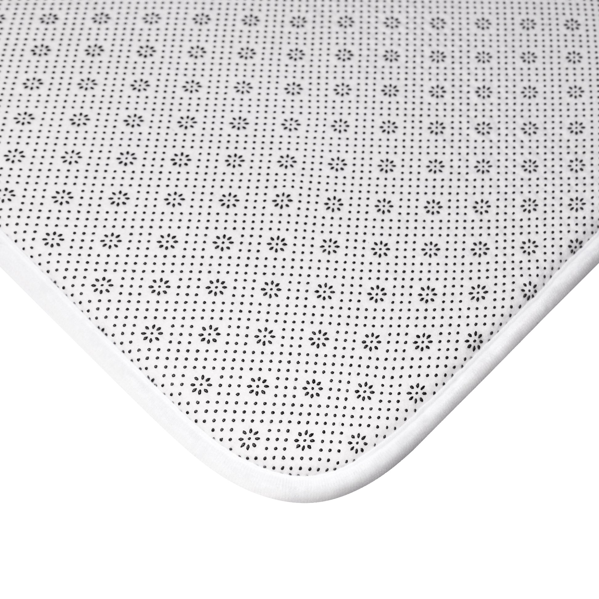 Gray abstract print bath rug by Printify featuring a modern, soft luxury bathroom rug with a stylish abstract design.