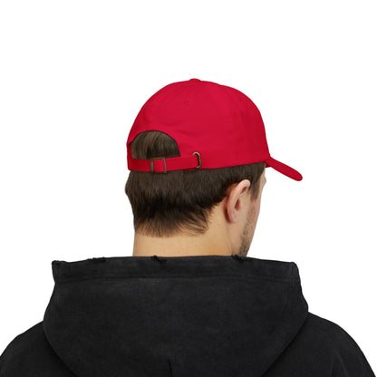 Dad Cap — "My anxiety has anxiety" Embroidered White Baseball Hat