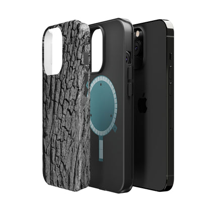 Bark Texture Magnetic Impact Phone Case