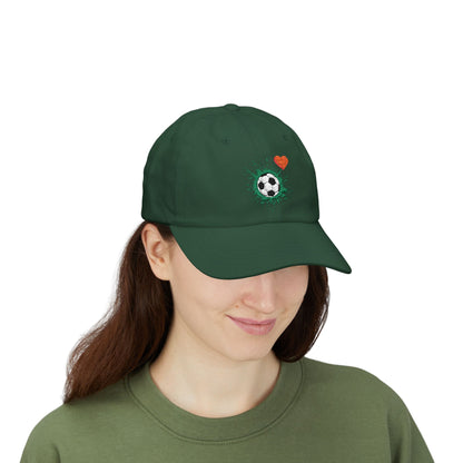 Soccer Love Dad Cap | Perfect Gift for Sports Lovers, Father's Day, Outdoor Events, Casual Wear, Adjustable Cap - TRV
