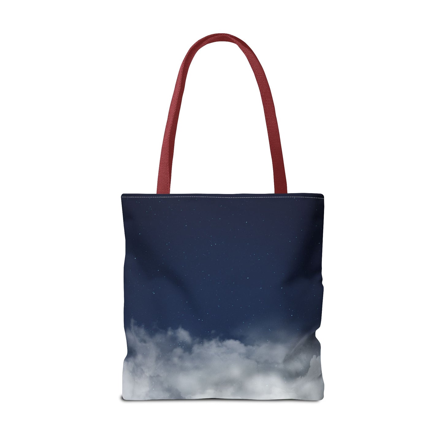 Night Sky Clouds Tote Bag | Starry Navy Ombre - TRV