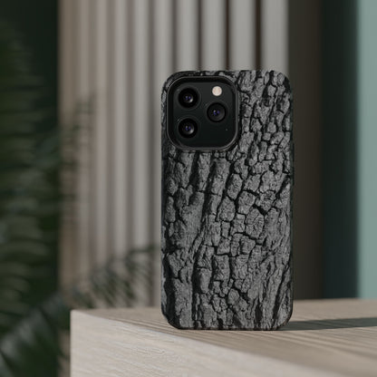 Bark Texture Magnetic Impact Phone Case