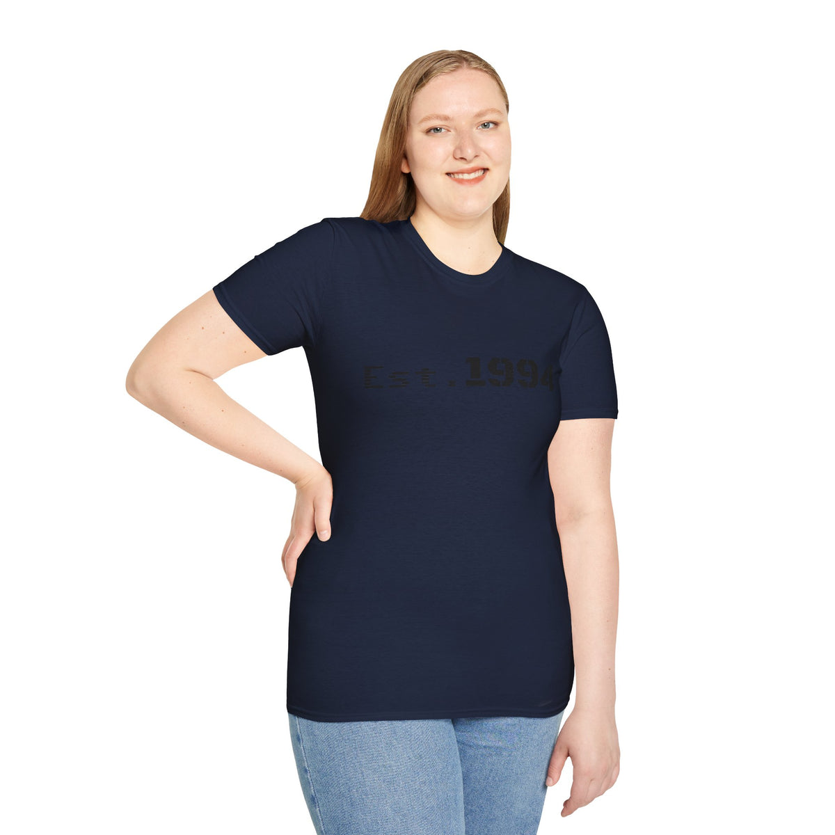 Vintage 1994 Est. graphic T-shirt by Printify featuring bold 1994 design on a casual cotton t-shirt.