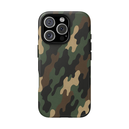 Camouflage Phone Case, Tough Cases, Military Style, Unique Phone Accessories, Gift for Him, Durable Phone Cover - TRV