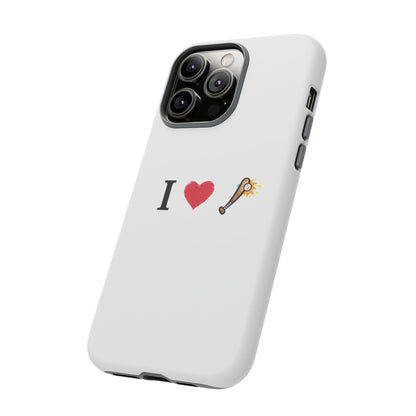 I Love Baseball Vibe Phone Case - Tough Cases for Sports Lovers, Gifts for Athletes, Fun Accessories, iPhone and Android Compatible - TRV