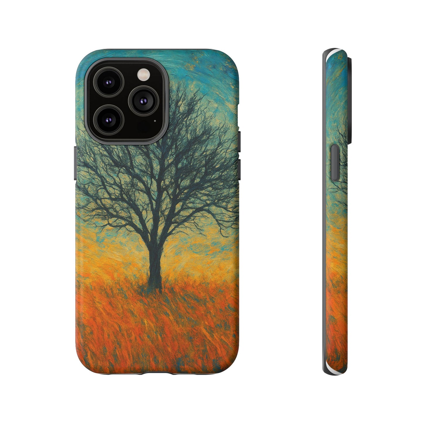 Artistic Phone Case with Tree Design, Nature Lover Gift, Unique Phone Cover, Holiday Present, Eco-friendly Tech Accessories - TRV