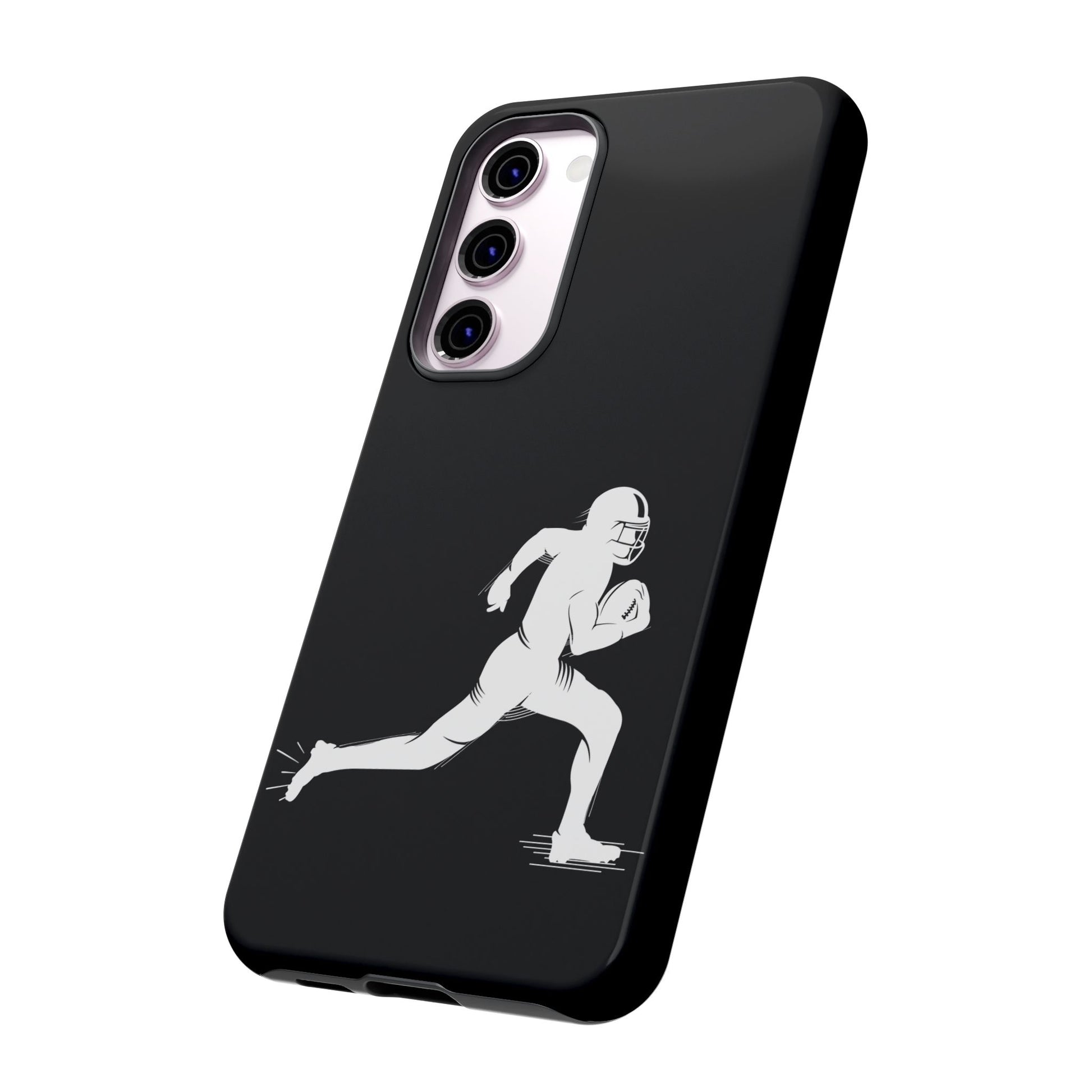 Football Player Phone Case, Tough Cases, Sports Phone Cover, Gift for Athletes, iPhone & Samsung Accessories, Running Player Design - TRV