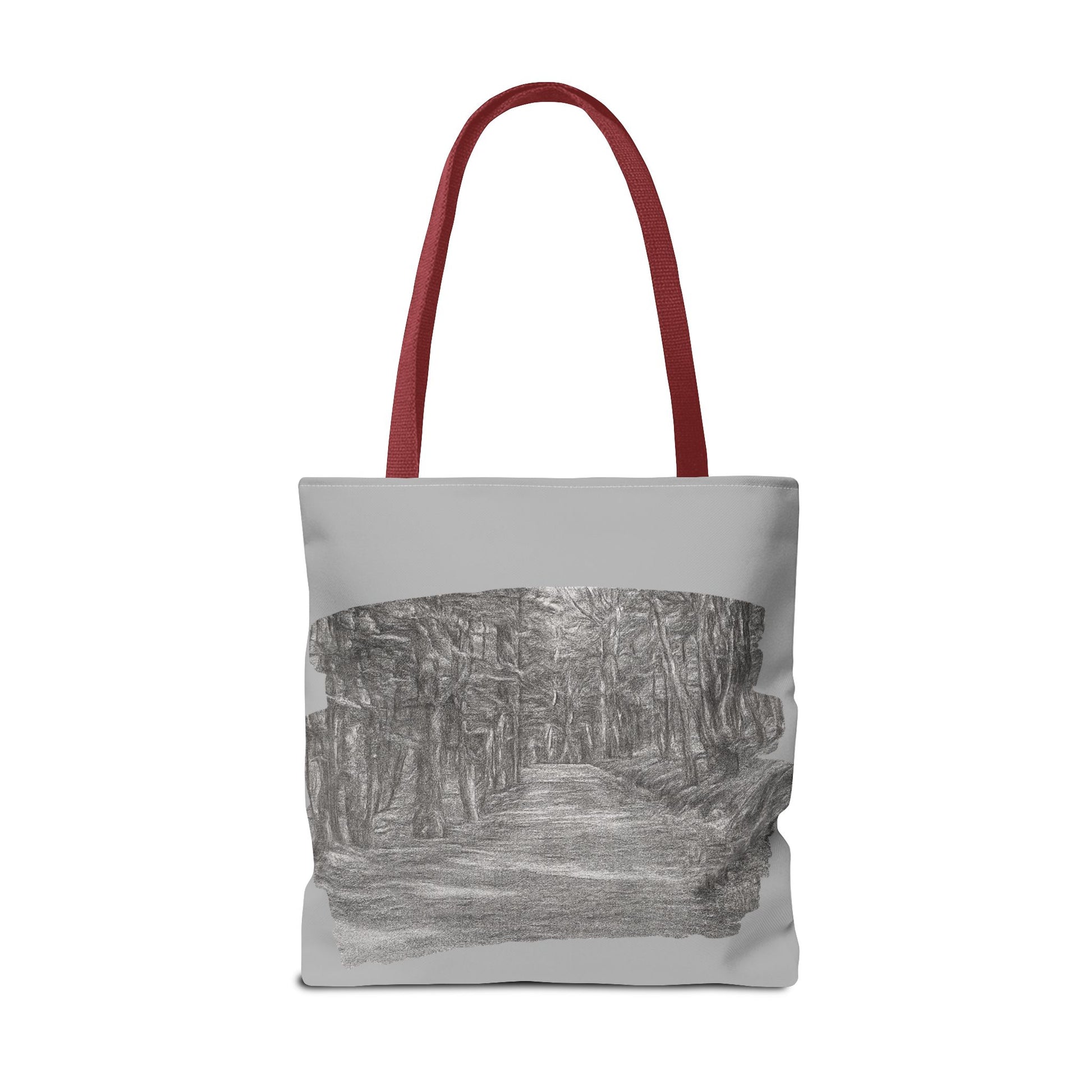 Scenic Path Tote Bag, Reversible Tote, Eco-Friendly Shopper, Outdoor Adventure Bag, Gift for Nature Lovers, Stylish Carryall - TRV