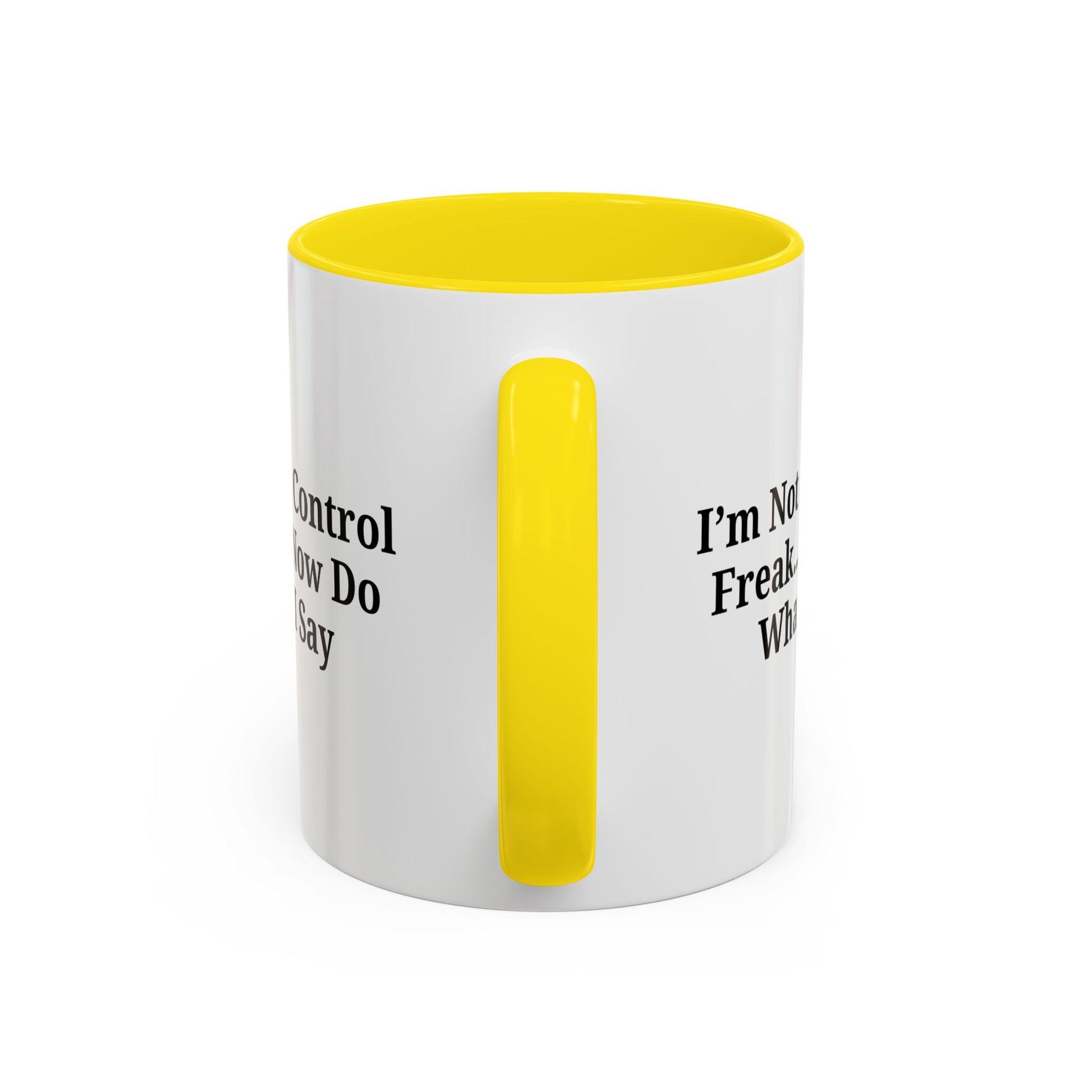 Funny Accent Coffee Mug - I'm Not a Control Freak, Gift for Boss/Office, Unique Tea Cup, Ideal for Birthdays, Humor Lovers - TRV