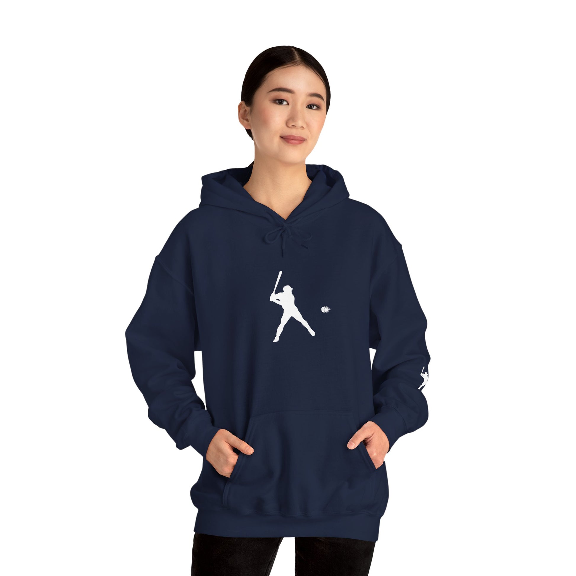 Sporty Unisex Baseball Hooded Sweatshirt, Casual Hoodie for Athletes, Perfect for Gifts, Comfy Streetwear, Ideal for Sports Events, Personal Use - TRV