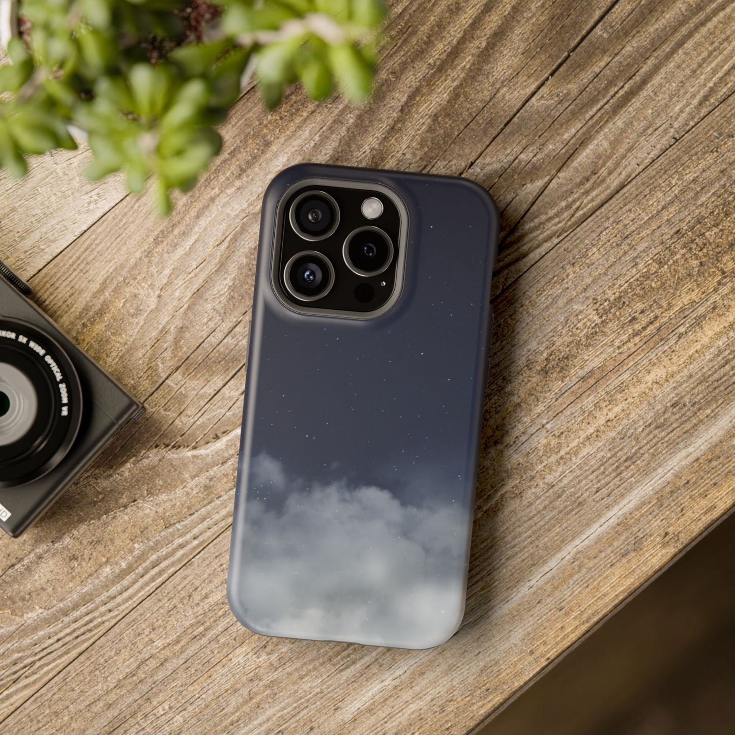 Night Sky Magnetic Impact-Resistant Phone Case — Foggy Cloud Design