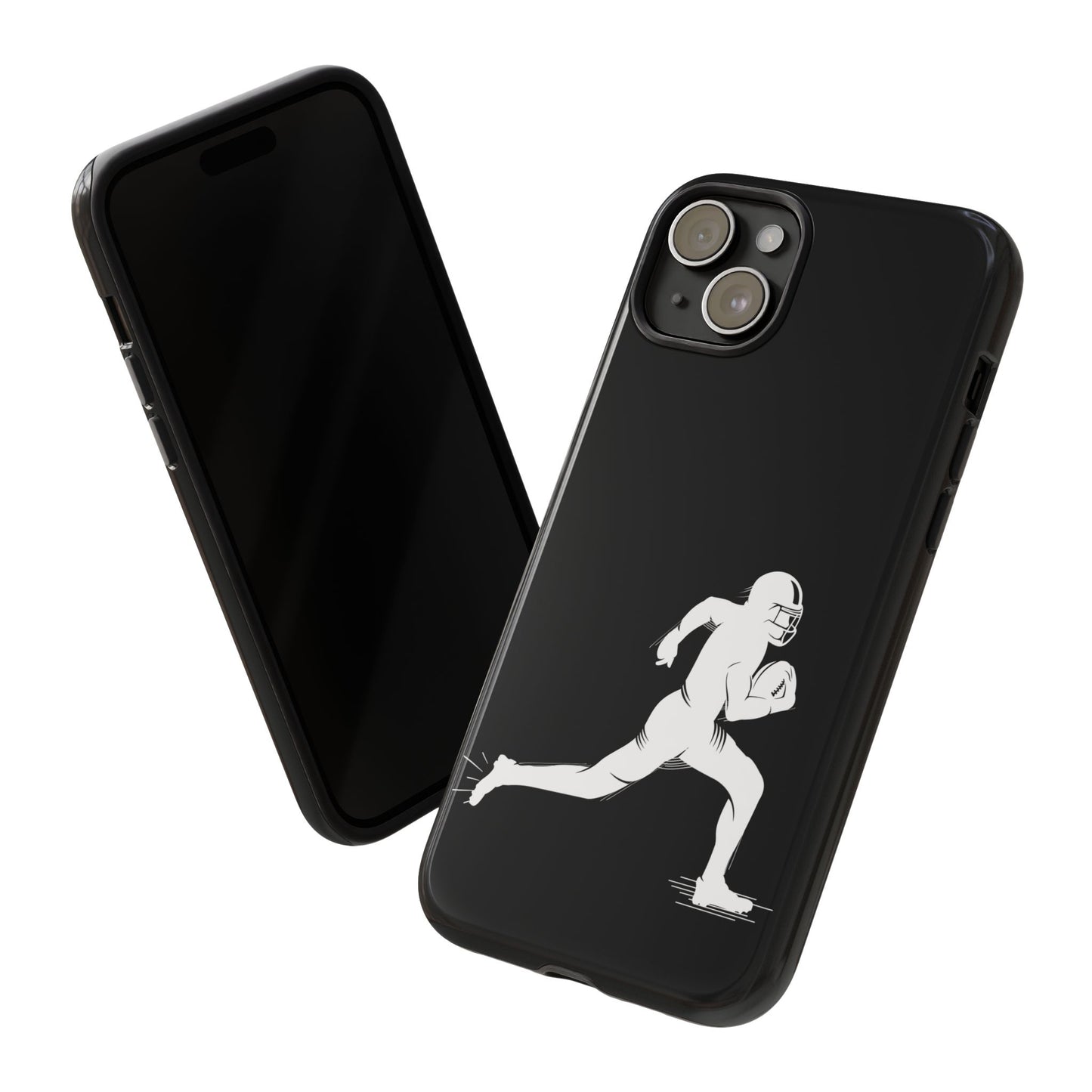 Football Player Phone Case, Tough Cases, Sports Phone Cover, Gift for Athletes, iPhone & Samsung Accessories, Running Player Design - TRV