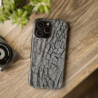 Bark Texture Magnetic Impact Phone Case