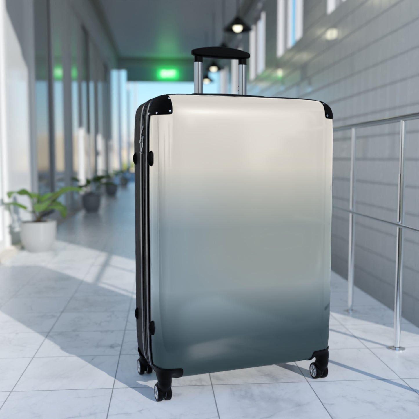 Gradient Carry-On Suitcase – Ombre Blue Travel Luggage