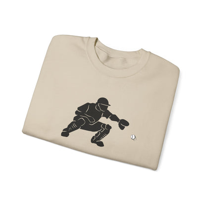 Baseball Catcher Crewneck Sweatshirt | Unisex Sports Apparel | Perfect for Game Days, Gifts, and Casual Wear | Baseball Lover's Gift - TRV