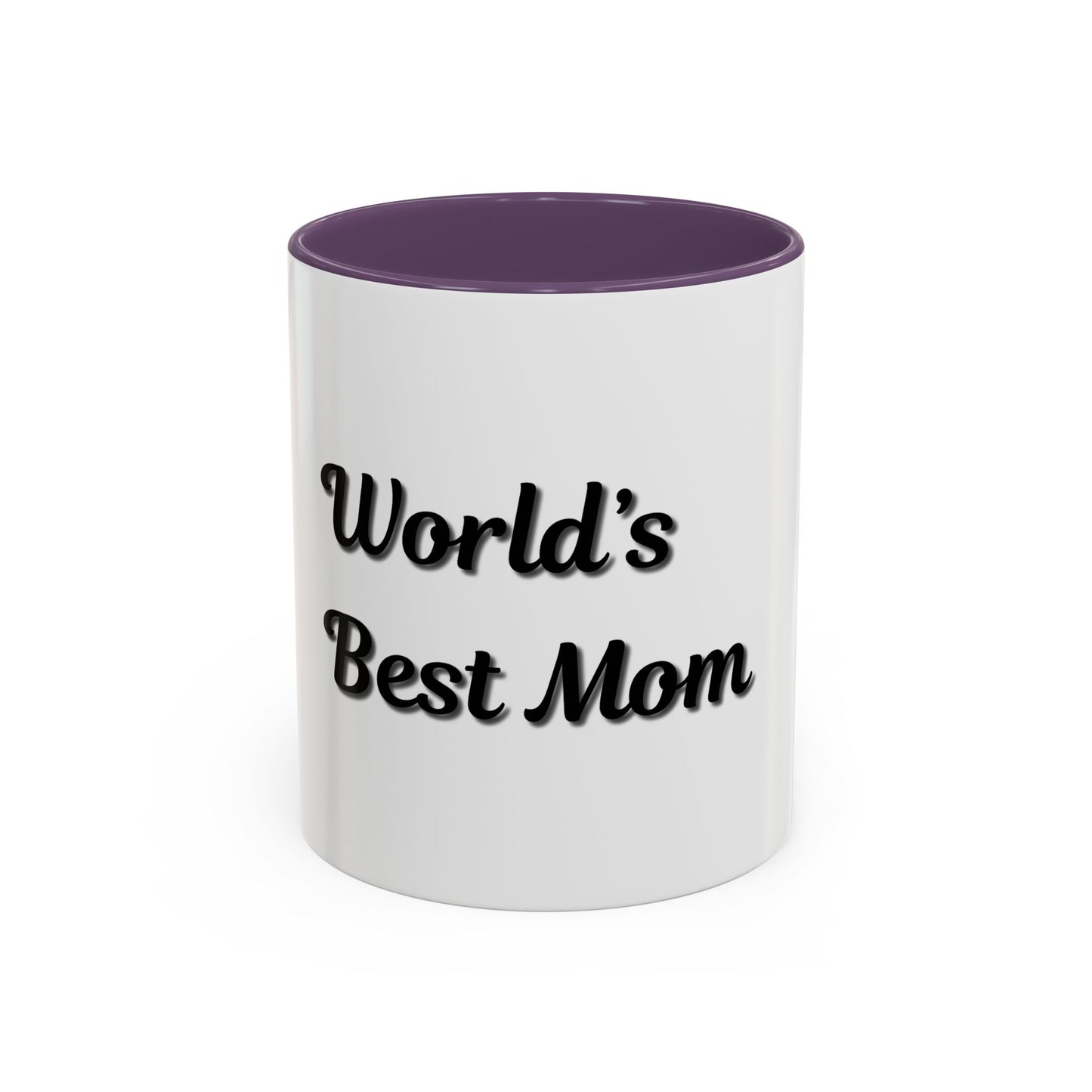 World's Best Mom Accent Coffee Mug - 11oz & 15oz - Perfect Gift for Mother's Day - TRV