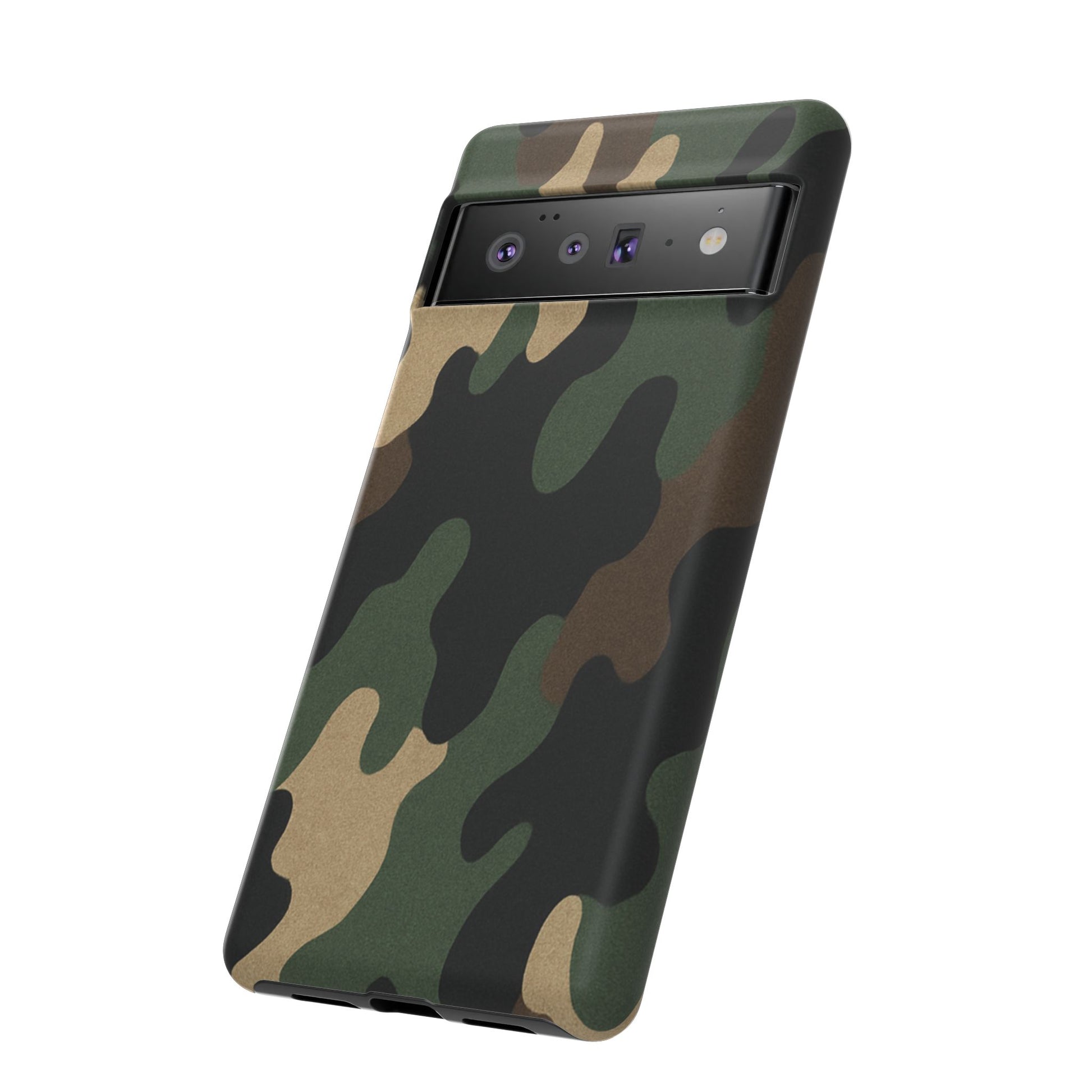 Camouflage Phone Case, Tough Phone Cover, Military Style Accessory, Protective Case for Men, Gifts for Soldiers - TRV