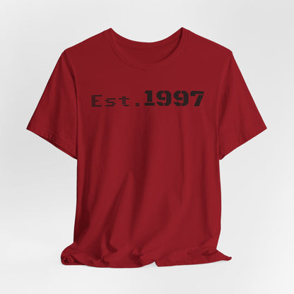 Vintage Est. 1997 Unisex Tee, Gift for Birthdays, Celebrations, Casual Wear, Retro Fashion, Cool Graphic T-Shirt - TRV