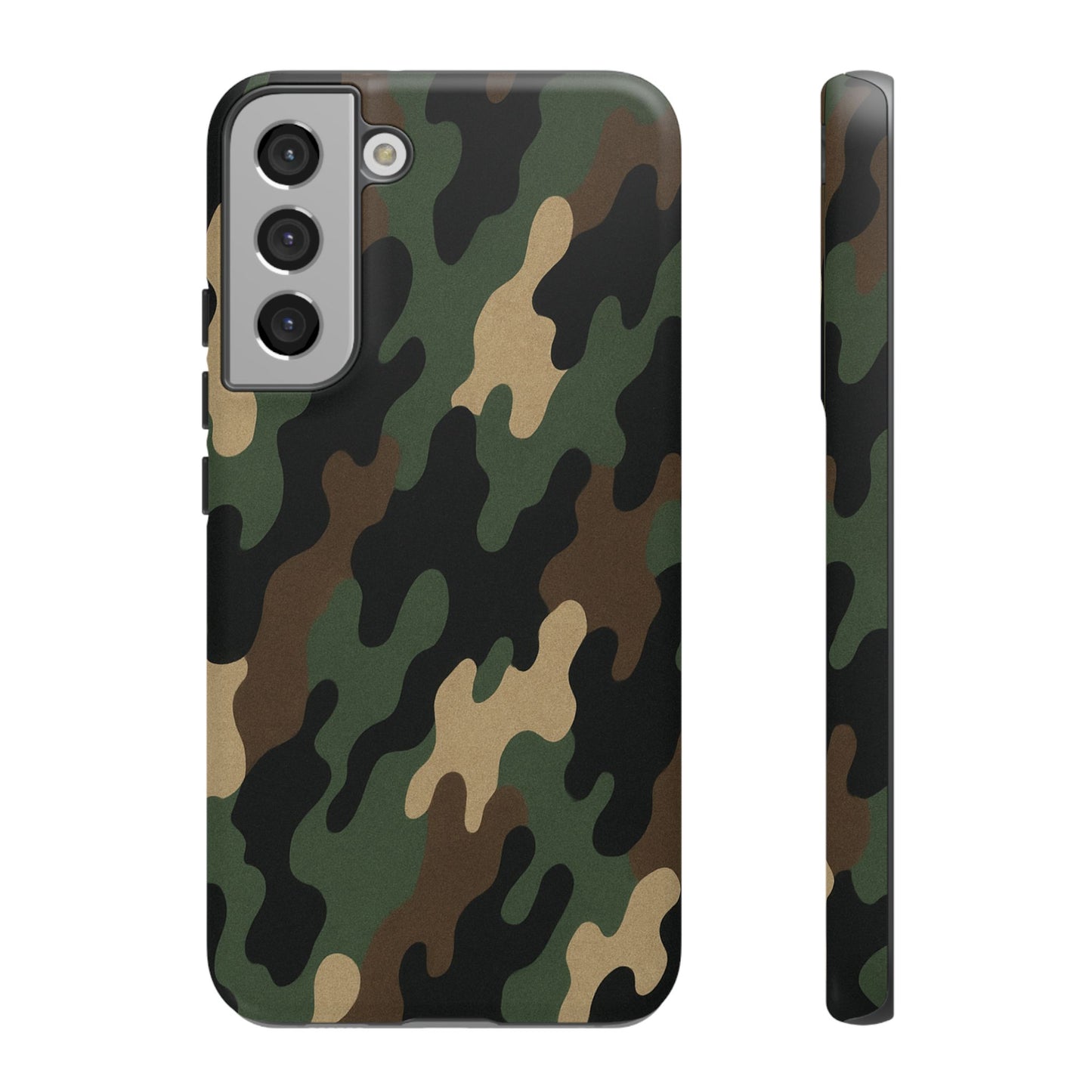 Camouflage tough phone case by Printify, rugged camo protective cover for smartphones with durable, military-style design.