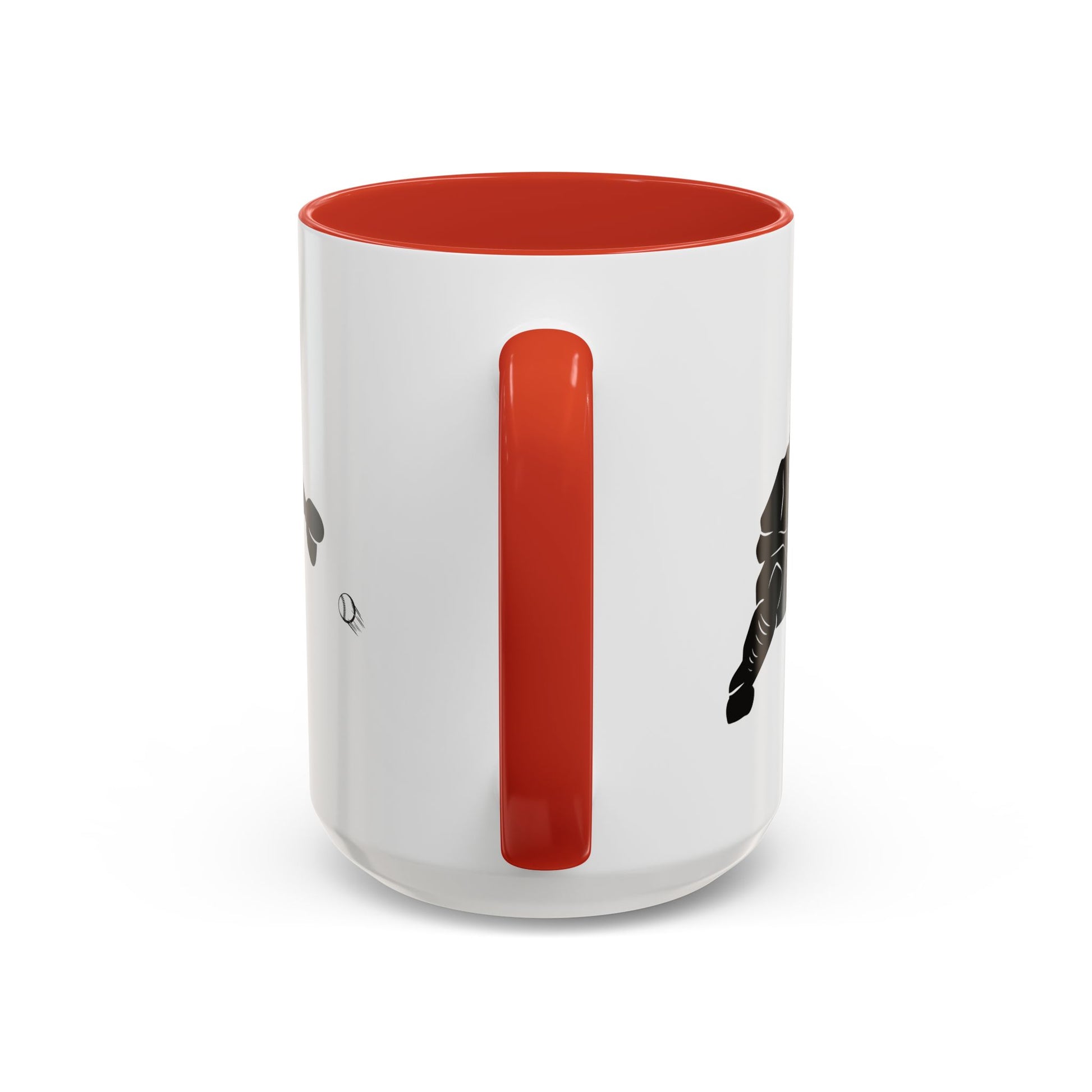 Baseball Catcher Coffee Mug, Sports Gift for Coaches, Black Accent Mug for Fans, Perfect for Birthdays & Celebrations, Unique Cup - TRV