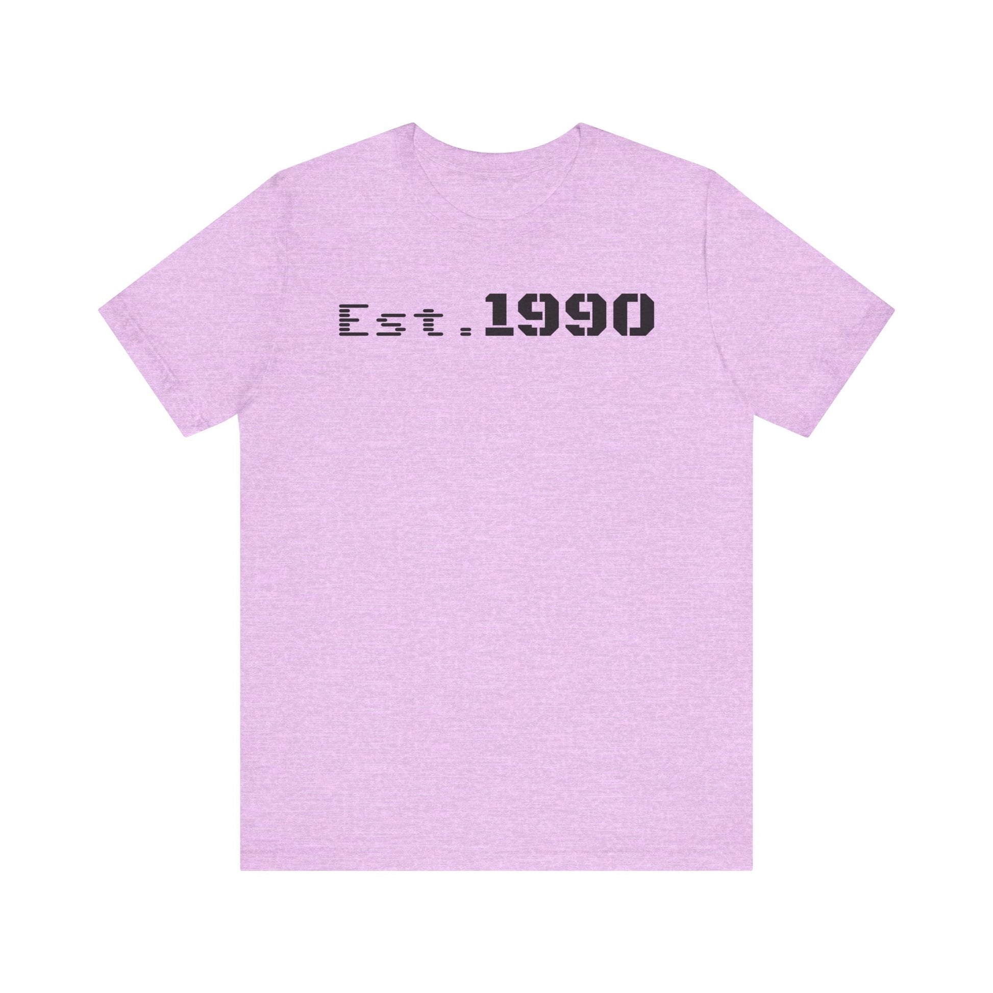 Unisex Est. 1990 Nostalgic Jersey Tee - Perfect Gift, Vintage Style, Retro Fashion, Birthday Celebration, Casual Wear - TRV