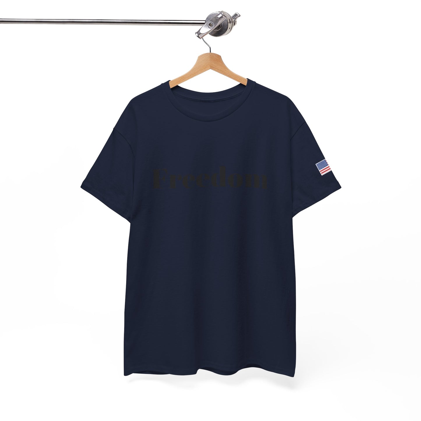Freedom script tee | T-Shirt, American flag sleeve - TRV