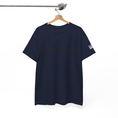 Freedom script tee | T-Shirt, American flag sleeve - TRV