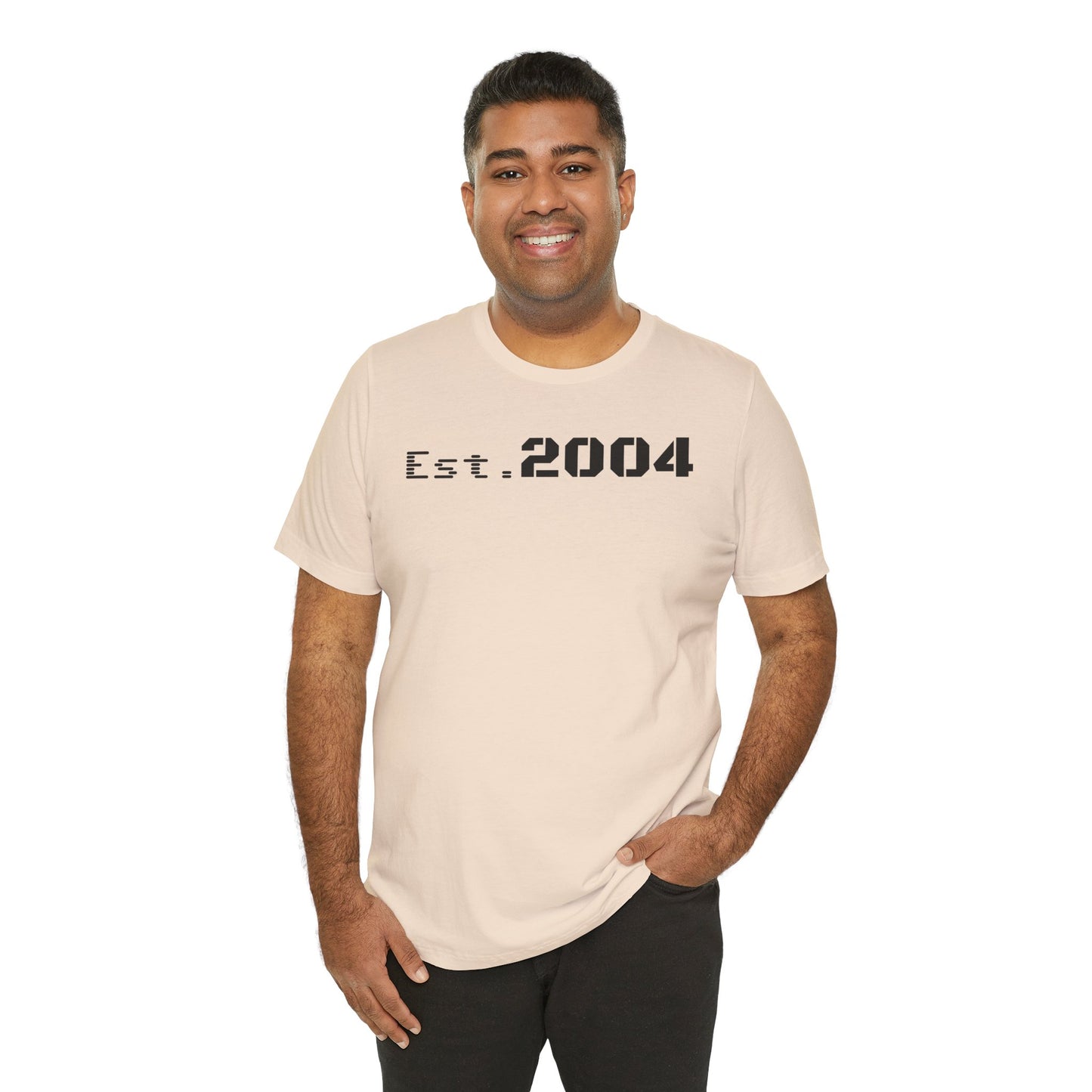 Est. 2004 Unisex Jersey Tee - Vintage Style Graphic Shirt, Casual Wear, Gift for Birthdays, Anniversaries, Celebrations