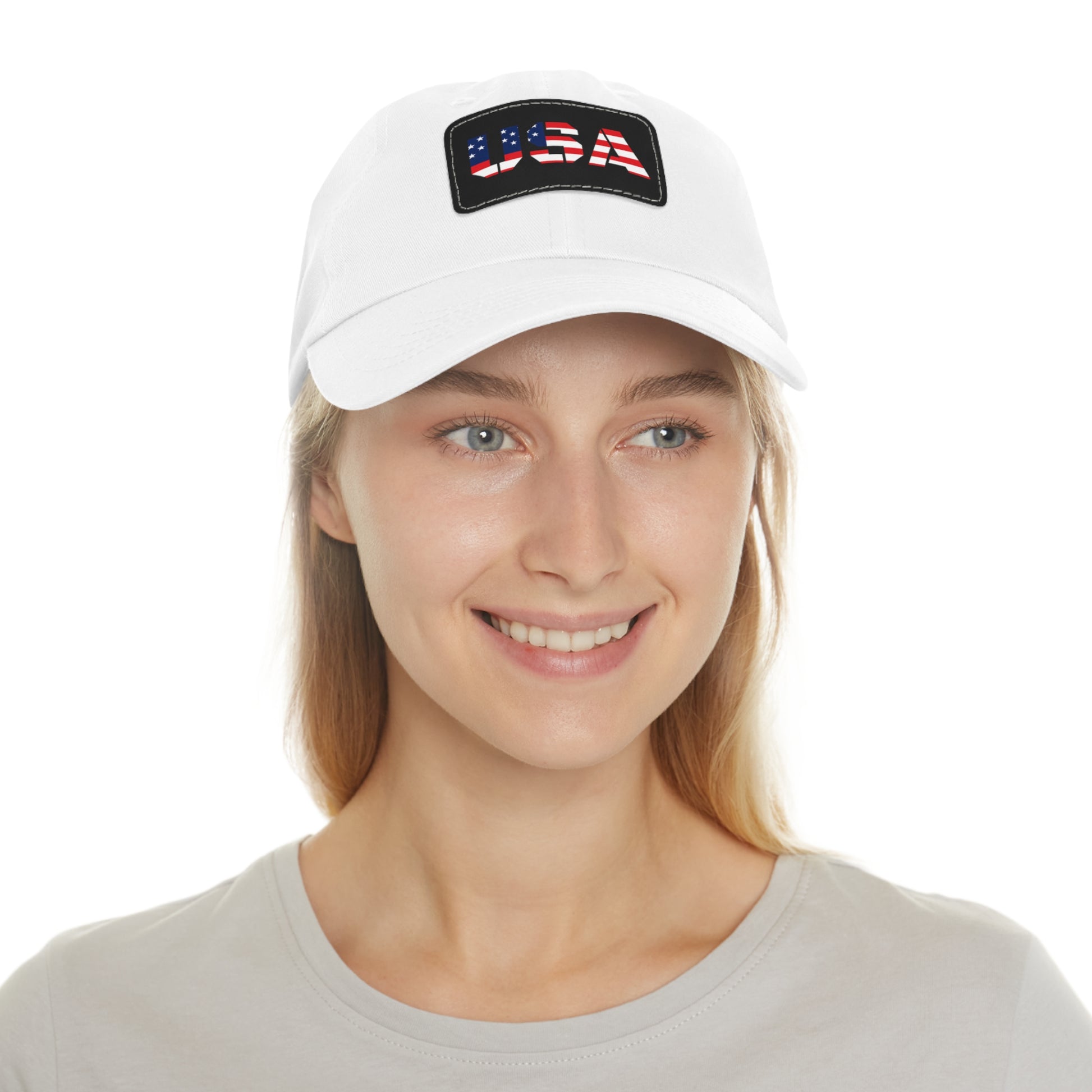 Dad Hat with USA Leather Patch - TRV