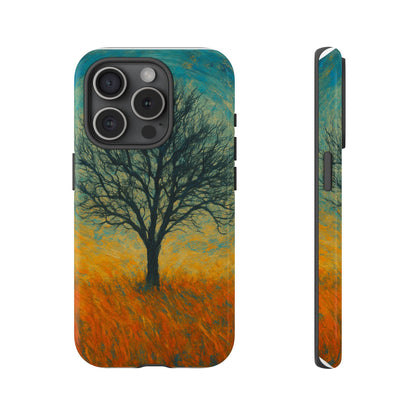 Artistic Phone Case with Tree Design, Nature Lover Gift, Unique Phone Cover, Holiday Present, Eco-friendly Tech Accessories - TRV