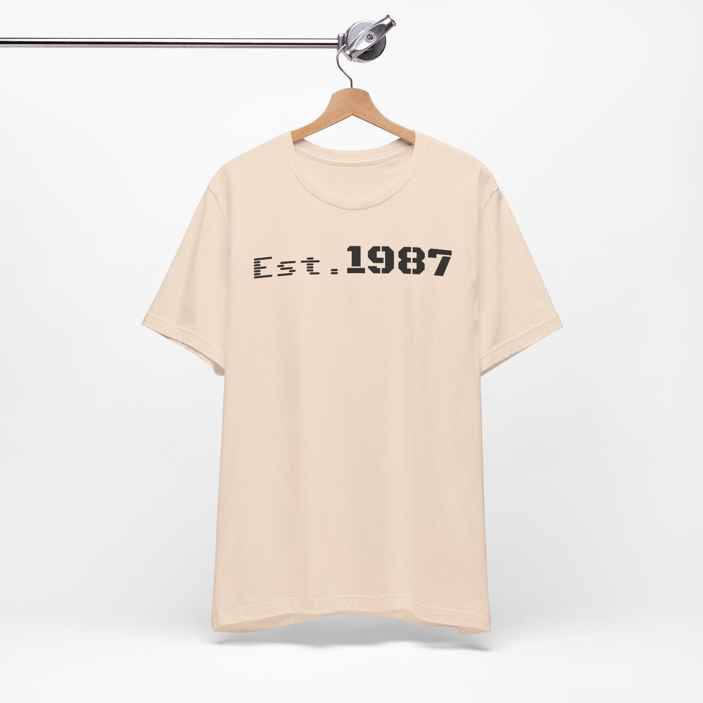 Est. 1987 Unisex Tee - Vintage Style Shirt, 80s Birth Year Gift, Casual Wear, Birthday T-Shirt, Retro Graphic Tee