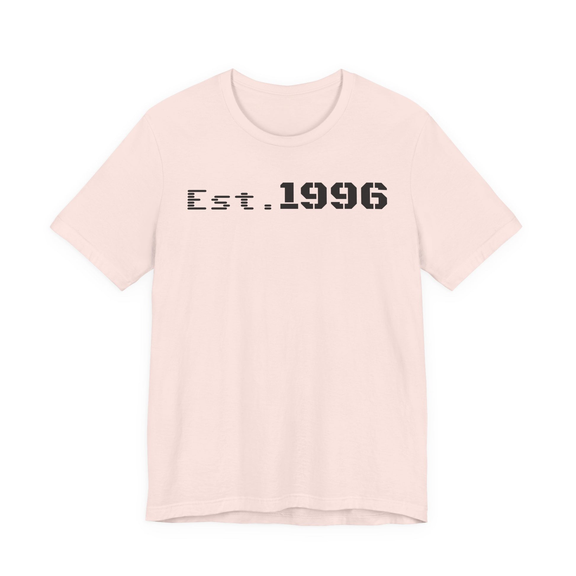 Unisex Jersey Tee - 'Est. 1996' Graphic Shirt, Birthday Gift, Casual Wear, Vintage Style, Retro Fashion, Gift for Him/Her - TRV