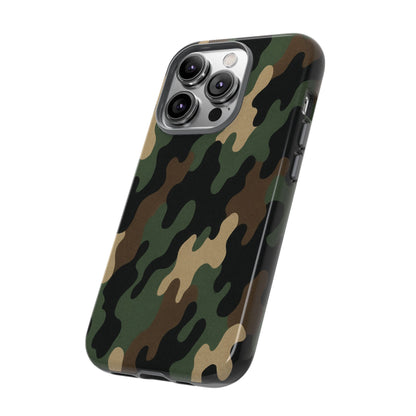 Camouflage Phone Case, Tough Cases, Military Style, Unique Phone Accessories, Gift for Him, Durable Phone Cover - TRV