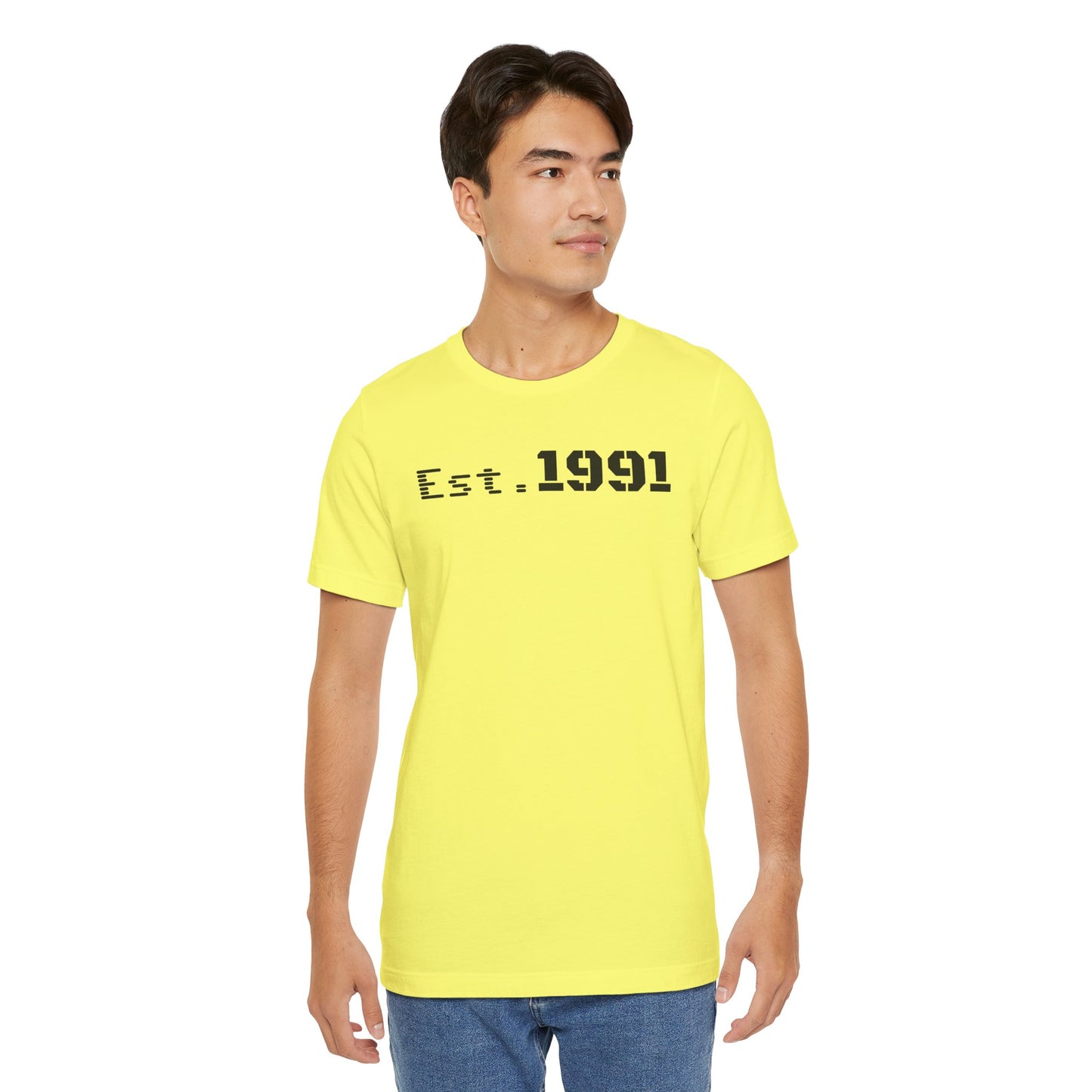 Established 1991 Unisex Jersey Tee | Vintage Anniversary Gift | Casual Wear, Birthday Shirt, Retro Style, Statement Tee, Gift for Him/Her - TRV