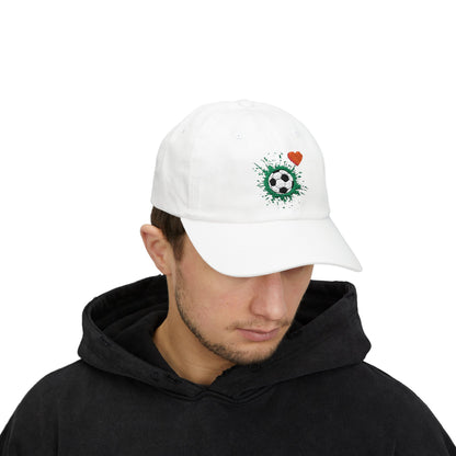 Soccer Love Dad Cap | Perfect Gift for Sports Lovers, Father's Day, Outdoor Events, Casual Wear, Adjustable Cap - TRV